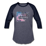 Baseball T-Shirt - heather blue/navy