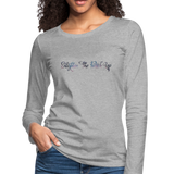 Enlighten the Fu*k Up Women's Premium Long Sleeve Tee - heather gray