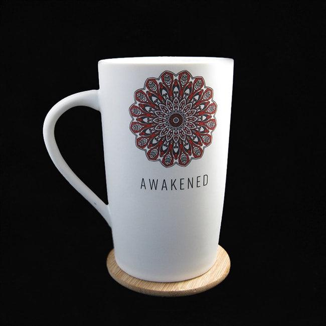 AWAKENED CERAMIC MUG W/ BAMBOO COASTER - Urban's Edge™ 