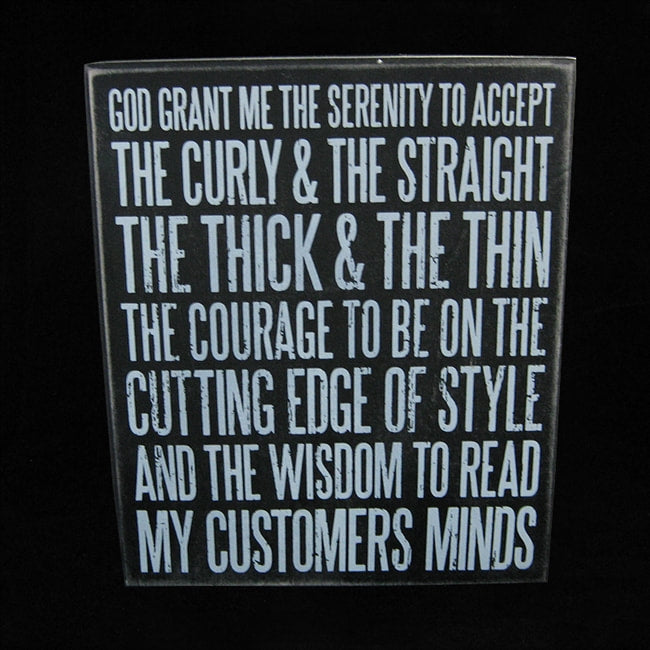 GRANT THE SERENITY SALON BOX SIGN