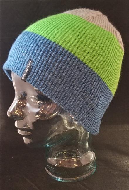 BLUE/GREEN/GREY KNIT BEANIE - Urban's Edge™ 