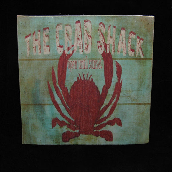 CRAB SHACK WOODEN SIGN