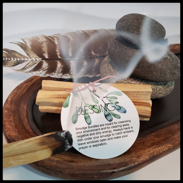 PALO SANTO SMUDGING STICKS- 4 PACK