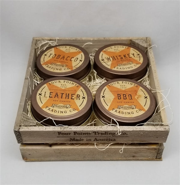 NOSTALGIC RUSTIC CANDLE 4-PACK