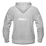Urban's Edge Women's Zip Hoodie - heather gray
