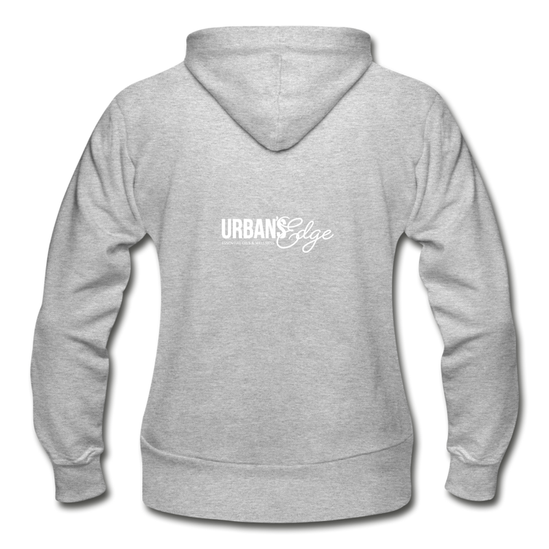 Urban's Edge Women's Zip Hoodie - heather gray