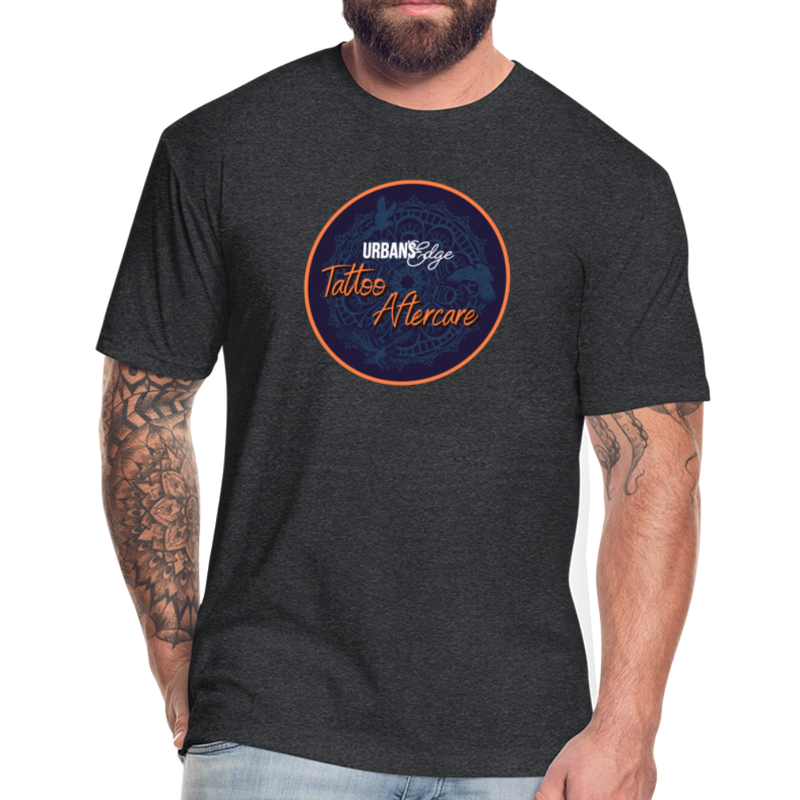 Men's Fitted Tattoo Balm Tee - heather black