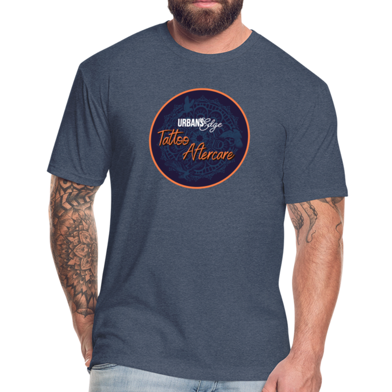 Men's Fitted Tattoo Balm Tee - heather navy
