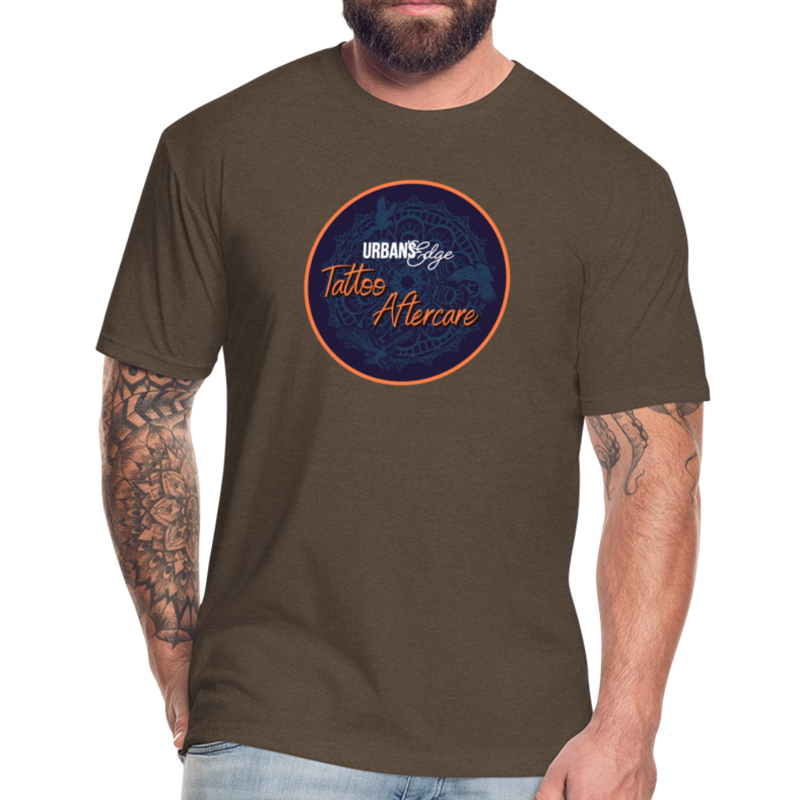 Men's Fitted Tattoo Balm Tee - heather espresso